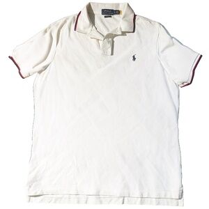 ORIGINAL  WHITE POLO RALPH LAUREN MESH SHIRT